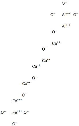 Tetracalcium dialuminum diiron decaoxide Struktur