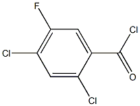 2,4-dichloro-5-fluorobnezoyl chloride Struktur