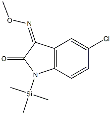 (3Z)-5-Chloro-1-(trimethylsilyl)-1H-indole-2,3-dione 3-(O-methyloxime) Struktur