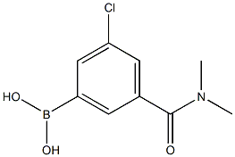 3-Borono-5-chloro-N-dimethylbenzamide Struktur