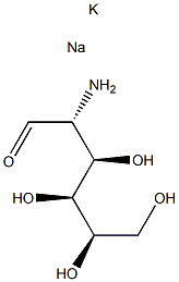 D-GLUCOSAMINE POTASSIUM/SODIUM Struktur