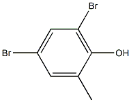 4,6-dibromo-2-methylphenol Struktur