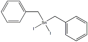 dibenzyltin diiodide Struktur