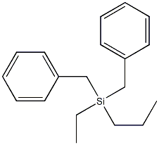 ethylpropyldibenzylsilicane Struktur