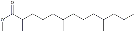 methyl-2,6,10-trimethyltridecanoate Struktur