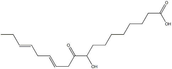 9-hydroxy-10-oxo-12,15-octadecadienoic acid Struktur