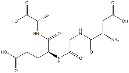 aspartyl-glycyl-glutamyl-alanine Struktur