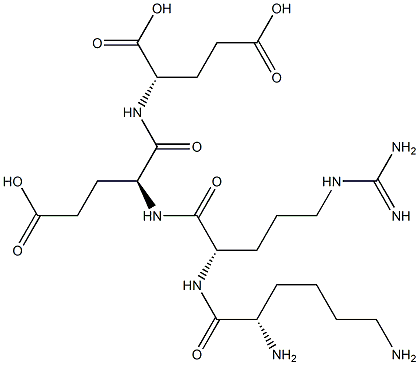 lysyl-arginyl-glutamyl-glutamic acid Struktur