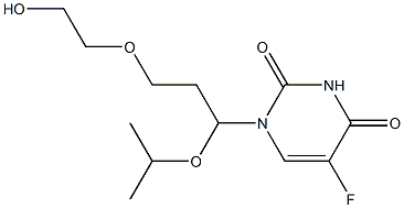 1-((3-(2-hydroxyethoxy)-1-isopropoxy)propyl)-5-fluorouracil Struktur