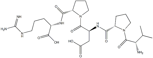 valyl-prolyl-aspartyl-prolyl-arginine Struktur