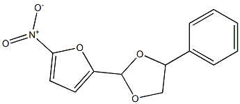 2-(5-nitrofuran-2-yl)-4-phenyl-1,3-dioxolane Struktur