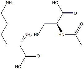 N-acetylcysteine lysinate Struktur