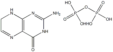 7,8-dihydropterin pyrophosphate Struktur