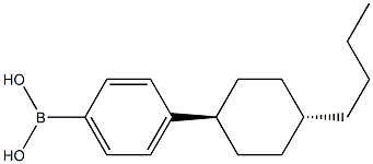 4-trans(4-n-Butylcyclohexyl)phenylboronicacid Struktur