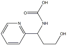 (3-Hydroxy-1-pyridin-2-yl-propyl)-carbamic acid Struktur