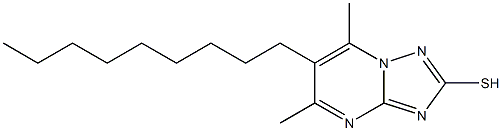 5,7-DIMETHYL-6-NONYL[1,2,4]TRIAZOLO[1,5-A]PYRIMIDINE-2-THIOL Struktur