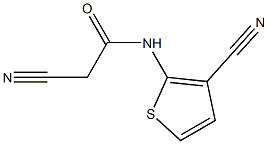 2-CYANO-N-(3-CYANOTHIEN-2-YL)ACETAMIDE Struktur