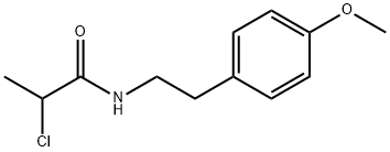 2-CHLORO-N-[2-(4-METHOXYPHENYL)ETHYL]PROPANAMIDE Struktur