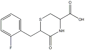 6-(2-FLUOROBENZYL)-5-OXOTHIOMORPHOLINE-3-CARBOXYLIC ACID Struktur