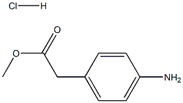 METHYL (4-AMINOPHENYL)ACETATE HYDROCHLORIDE Struktur