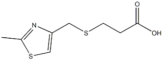 3-{[(2-METHYL-1,3-THIAZOL-4-YL)METHYL]THIO}PROPANOIC ACID Struktur