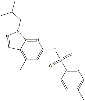 1-ISOBUTYL-4-METHYL-1H-PYRAZOLO[3,4-B]PYRIDIN-6-YL 4-METHYLBENZENESULFONATE Struktur