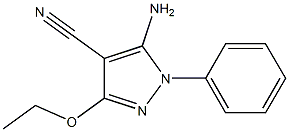 5-AMINO-3-ETHOXY-1-PHENYL-1H-PYRAZOLE-4-CARBONITRILE Struktur