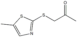 1-[(5-METHYL-1,3-THIAZOL-2-YL)THIO]ACETONE Struktur