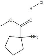 1-AMINO-CYCLOPENTAN-1-CARBOXYLIC ACID-METHYLESTER HYDROCHLORIDE, 96.9% MIN. Struktur