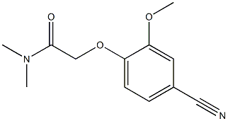 2-(4-cyano-2-methoxyphenoxy)-N,N-dimethylacetamide Struktur