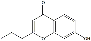 7-hydroxy-2-propyl-4H-chromen-4-one Struktur