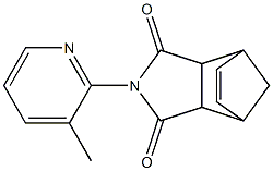 4-(3-methyl-2-pyridyl)-4-azatricyclo[5.2.1.0~2,6~]dec-8-ene-3,5-dione Struktur