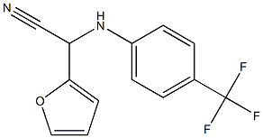 2-(2-furyl)-2-[4-(trifluoromethyl)anilino]acetonitrile Struktur