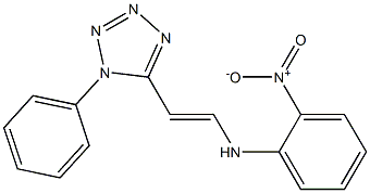 N1-[2-(1-phenyl-1H-1,2,3,4-tetraazol-5-yl)vinyl]-2-nitroaniline Struktur