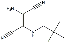 2-amino-3-(neopentylamino)but-2-enedinitrile Struktur