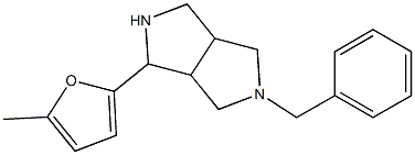 5-benzyl-1-(5-methyl-2-furyl)octahydropyrrolo[3,4-c]pyrrole Struktur