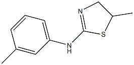 N2-(3-methylphenyl)-5-methyl-4,5-dihydro-1,3-thiazol-2-amine Struktur