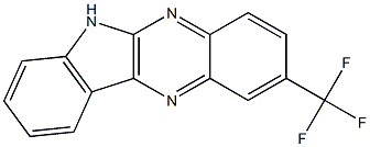 2-(trifluoromethyl)-6H-indolo[2,3-b]quinoxaline Struktur