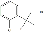 1-(1-bromo-2-fluoropropan-2-yl)-2-chlorobenzene Struktur