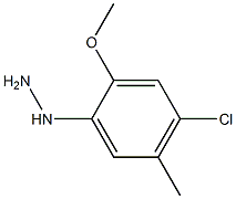 1-(4-chloro-2-methoxy-5-methylphenyl)hydrazine Struktur