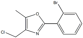 2-(2-BROMOPHENYL)-4-(CHLOROMETHYL)-5-METHYLOXAZOLE Struktur