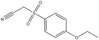 2-(4-ethoxyphenylsulfonyl)acetonitrile Struktur