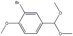 2-bromo-4-(dimethoxymethyl)-1-methoxybenzene Struktur