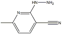 2-hydrazinyl-6-methylpyridine-3-carbonitrile Struktur