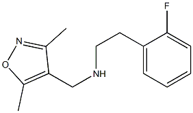 [(3,5-dimethyl-1,2-oxazol-4-yl)methyl][2-(2-fluorophenyl)ethyl]amine Struktur