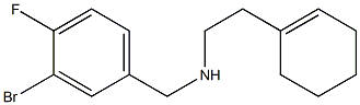 [(3-bromo-4-fluorophenyl)methyl][2-(cyclohex-1-en-1-yl)ethyl]amine Struktur