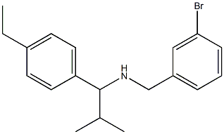 [(3-bromophenyl)methyl][1-(4-ethylphenyl)-2-methylpropyl]amine Struktur