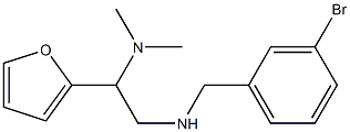 [(3-bromophenyl)methyl][2-(dimethylamino)-2-(furan-2-yl)ethyl]amine Struktur