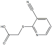 [(3-cyanopyridin-2-yl)thio]acetic acid Struktur