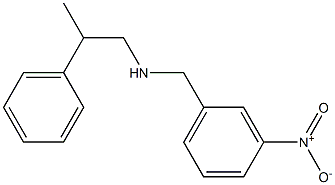 [(3-nitrophenyl)methyl](2-phenylpropyl)amine Struktur